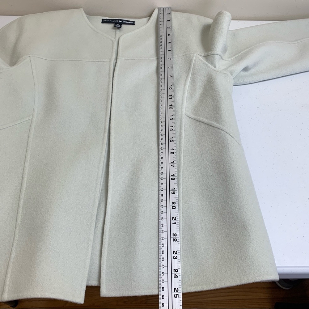Linda Allard Ellen Tracy 100% Wool Blazer Cardigan size 8 - Picture 10 of 12